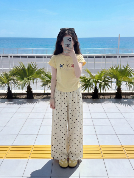 女童衣服夏套装2026新款女孩韩系穿搭夏装中大童巨好看短袖阔腿裤