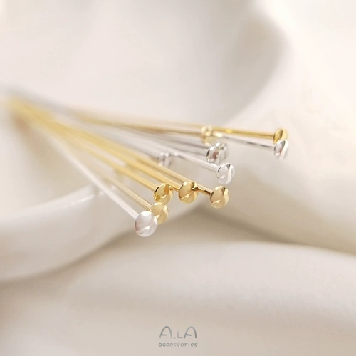 Золотая медная серебряная иголка ручной работы, аксессуар, серьги, 14 карат, 18 карат, золото и серебро