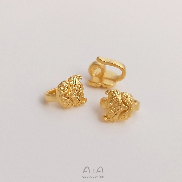 STRONG COLOR SHAJIN RUI BEAST AUSPICIOUS RUYI CLOSING BUCKLE DIY FISH-SHAPED BUCKLE S-SHAPED FISHHOOK BUCKLE BRACELET JEWELRY CONNECTION BUCKLE