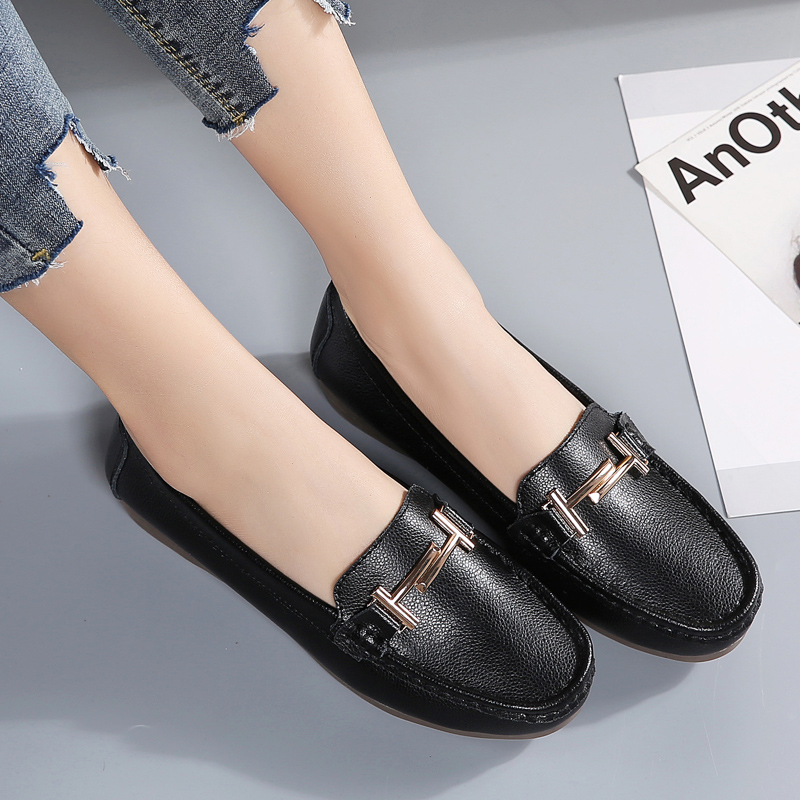 RED GREEN FLY SPRING SPRING MOM SHOES CHILDRENS VERSATILE MIDDLE-AGED AND ELDERLY MOTHER-IN-LAW MIDDLE-AGED BEANIE SHOES FLAT BOTTOM NON-SLIP SOFT SOLES WOMEN