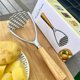 橡木柄捣泥器家用手动压薯器土豆压泥神器辅食按压捣碎工具碾压器