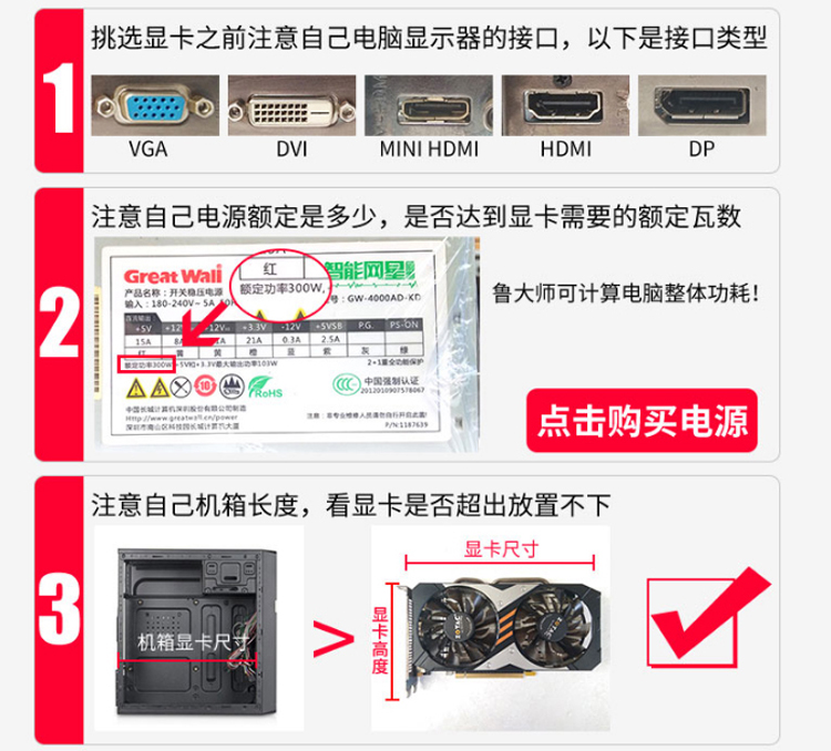 GT520 GTX550 TI GTX590 GTX560 TI GTX570 GTX580 게이밍 그래픽 카드 분해