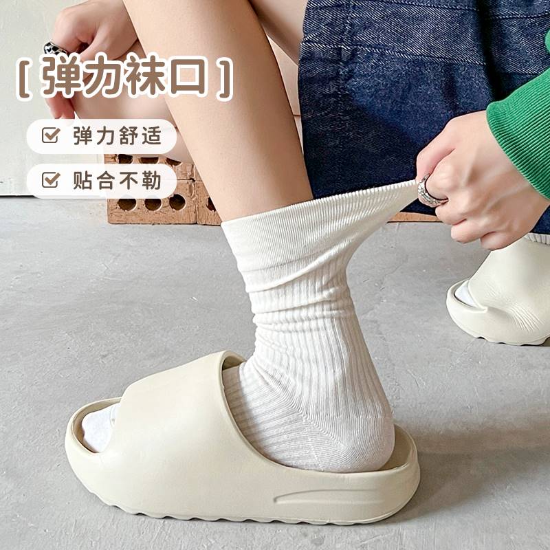 WHITE PILE SOCKS WOMENS SOCKS INS TIDE COTTON LOAFERS SPRING AND AUTUMN BONELESS SOCKS BLACK AUTUMN AND WINTER STOCKINGS SUMMER W