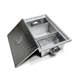Oil-separating pool underground catering kitchen stainless steel three-stage filtration commercial oil separator for hotel oil and water