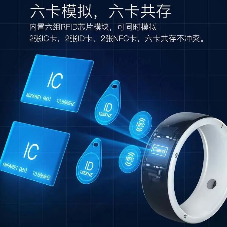 익스트림 컨트롤러 R5 스마트 링 R4 업그레이드된 커뮤니티 번호 CUID 액세스 카드 IC ID 블랙 기술 NFC 키