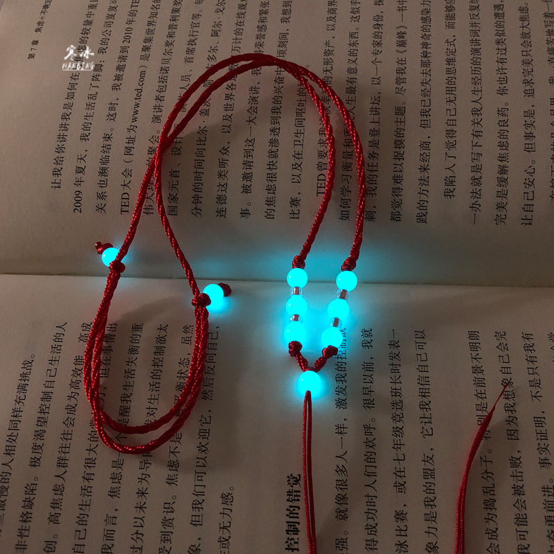 LUMINOUS STONE HAND-WOVEN PENDANT LANYARD GOLD JADE FEMALE JADE PENDANT LUMINOUS NECKLACE ROPE HANGING NECK NECK ROPE MALE