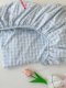 Washed cotton plaid bed cover three-piece set non-slip sheet single piece Simmons mattress dust cover protective cover bed cover