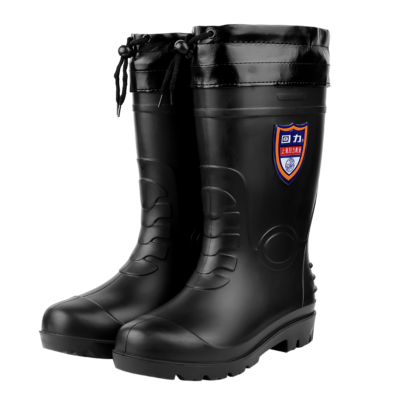 PULLBACK FOUR SEASONS RAIN BOOTS MENS COMFORTABLE NON-SLIP RAIN BOOTS WATERPROOF SHOES HIGH TUBE MEDIUM SLIPPERS RUBBER SHOES WATER BOOTS MENS SPRING AND SUMMER