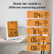 Cross-border Color Screen Weather Station Rainmeter Real-time Rainfall Detection Rain Casing Cylinder Calendar Alarm Clock Indoor and Outdoor Temperature and Humidity