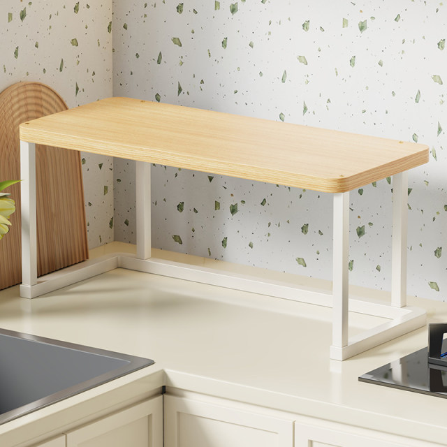 Kitchen microwave oven storage rack Oven storage rack Countertop table rice cooker stand simple home debris