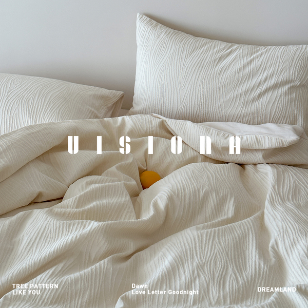 VISIONA【琉璃白盏】A类全棉床上四件套纯棉提花床单100%棉