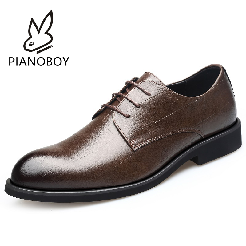 LEATHER SHOES MENS 2024 NEW SUMMER BREATHABLE FASHION BUSINESS FORMAL WEAR BLACK CASUAL HEIGHTENED YOUTH SUIT WEDDING SHOES