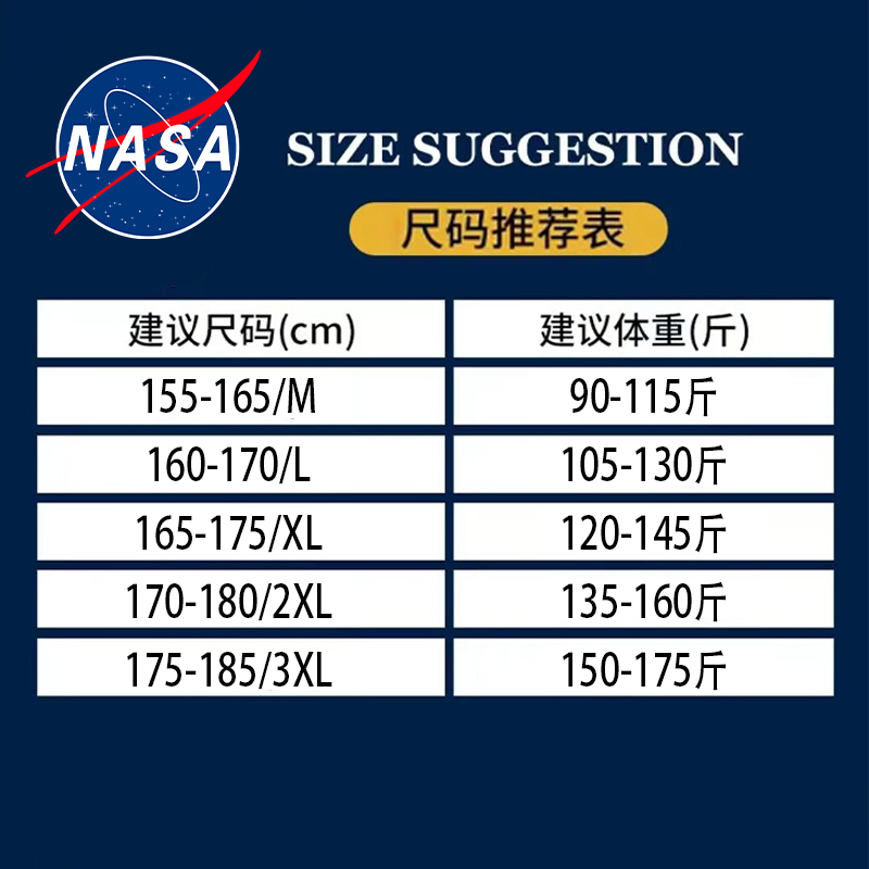 NASA CO-BRANDED COTTON CLOTHES MENS AUTUMN AND WINTER DAD WEAR LAMB WOOL JACKET TRENDY BRAND COTTON CLOTHES WINTER WEAR LAMB WOOL JACKET