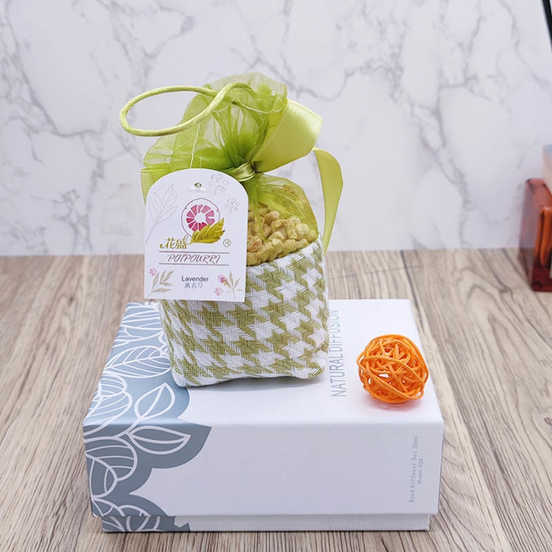SPECIAL FRAGRANT CORN COB FLOWER WARDROBE SHOE CABINET HOUNDSTOOTH CLOTH DEODORANT DEODORANT MILDEW PURIFICATION AIR LONG-LASTING SACHET BAG