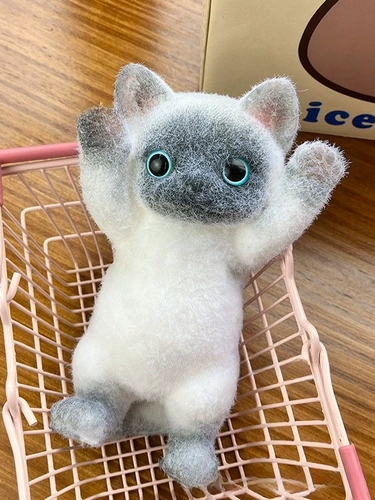 Маленький слайм, игрушка, реалистичная кукла, антистресс, кот