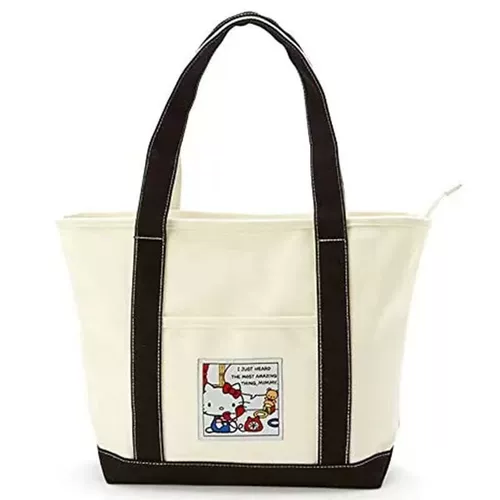 Брендовый шоппер, высококачественная мультяшная вместительная и большая сумка на одно плечо для выхода на улицу, льняная сумка