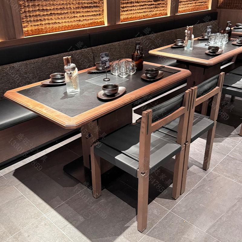 Meiguo Yunguichuan bistro Китайский ресторан обеденные столы и стулья из массива дерева мраморный стол для приготовления горячих блюд индукционная плита интегрированная коммерческая Изображение 1