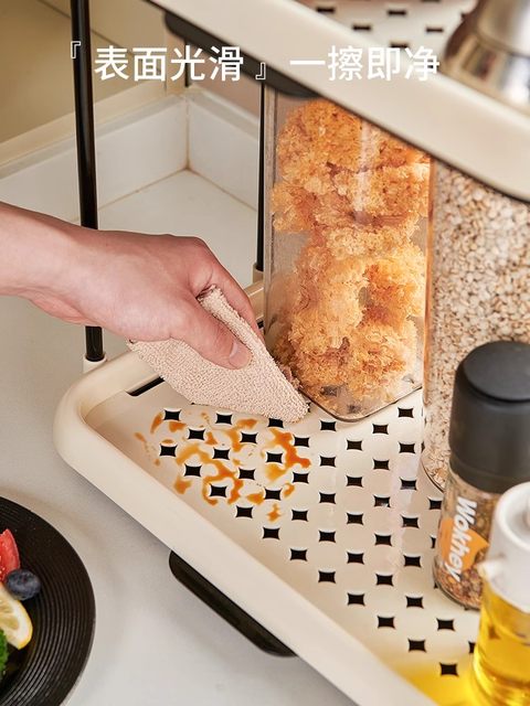 Tea bag storage box Tea room coffee storage rack Bar desktop multi-layer snack tea sorting sink drain bag