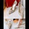 SPIN EVERYTHING VERSION RC CRYSTAL GEM WEDDING SHOES BANQUET BRIDESMAID SHOES LACE HIGH POINTED TOE FLOWER STILETTO SHOES