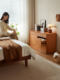 Lin's Home Corner Dresser Storage Cabinet Integrated Cabinet Makeup Table Bedroom Bedding Bedding 2025 New Wood Industry