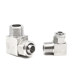 304 stainless steel fast twist right angle elbow terminal 90 degree bend nylon pipe PU tetrafluoro tube hose joint L-shaped