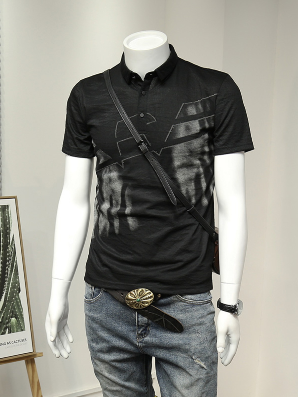 POLO SHIRT T-SHIRT MENS SUMMER 2023 NEW HIGH-END TOP TENCEL COTTON LINEN HALF SLEEVE BUSINESS CASUAL MENS TREND