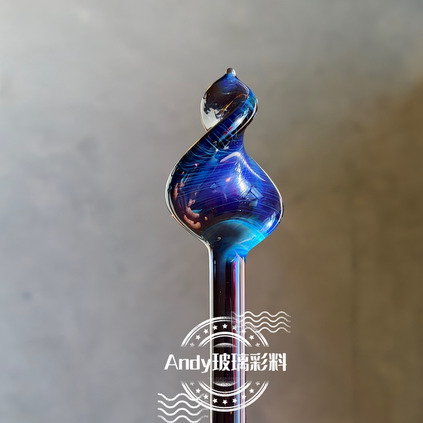 Exp60 Starry Night Purple Color Changing Rod Glass Blowing Rod Colorful High Borosilicate Glass Hard Material