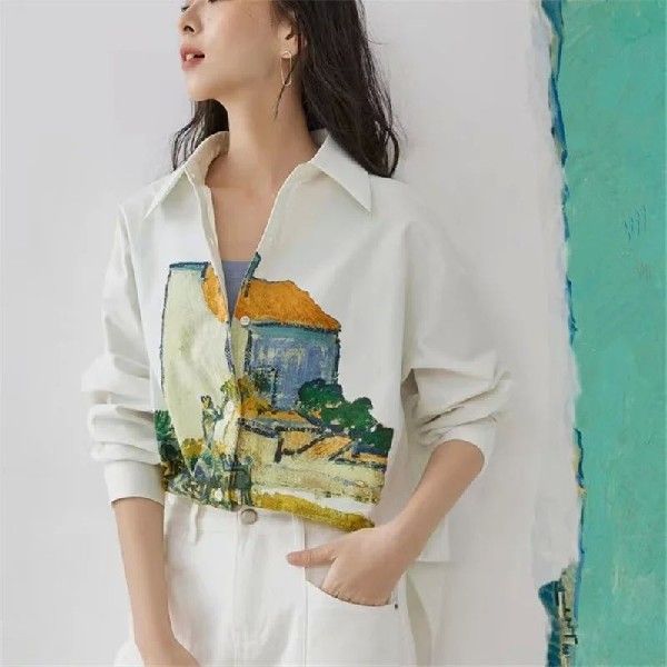 NEWDISCVRY AUTUMN WOMEN SHIRTS WHITE IRREGULAR LOOSE BLOUSES