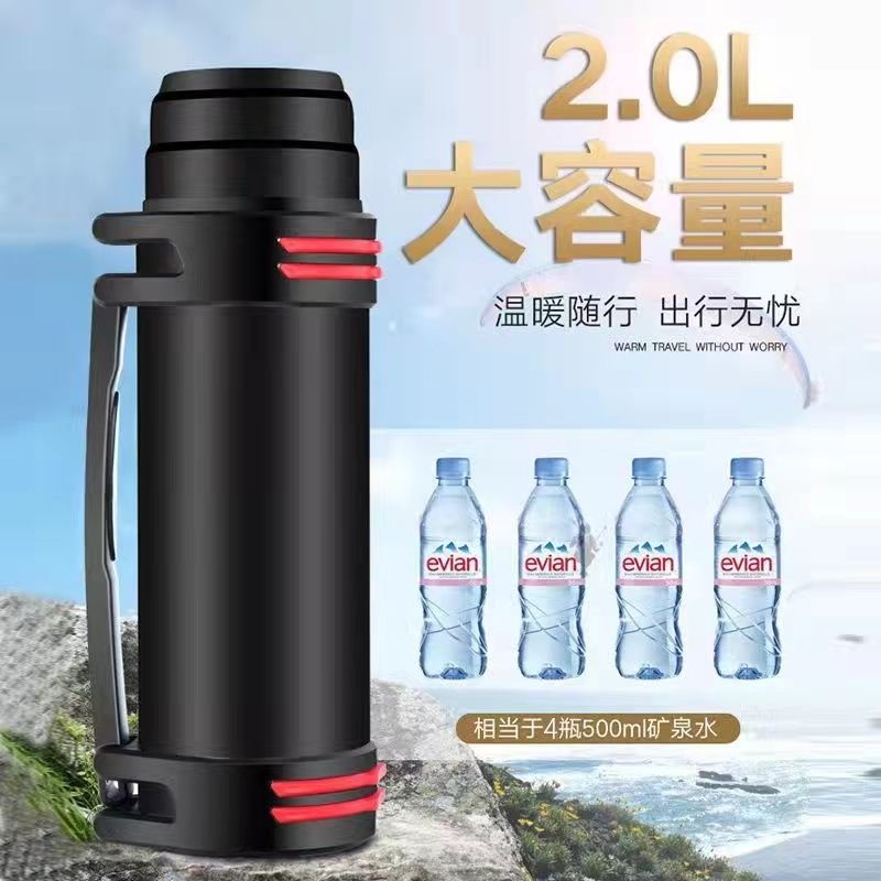 304 STAINLESS STEEL THERMAL INSULATION KETTLE LARGE CAPACITY THERMOS CUP THERMOS BOTTLE LARGE DEFORMATION CAR TRAVEL SITE KETTLE