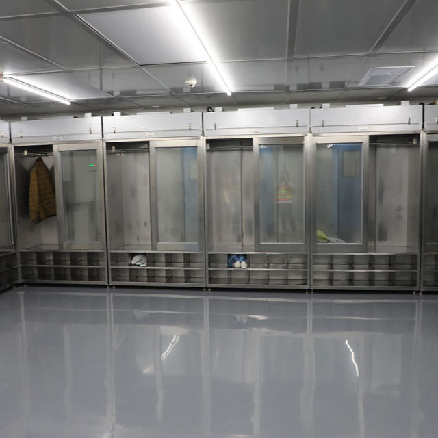 Stainless steel purification clean room locker laboratory dust-free workshop factory shed employee clothing storage cabinet dust-free wardrobe