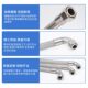 Industrial 304 stainless steel elbow corrugated metal hose 4 minutes 6 minutes 1 inch braided network tube high temperature high pressure pipe