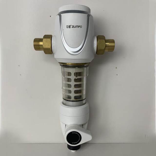 Pre-filter with meter backwash scraping and washing water filter large flow tap water pipe pre-filter