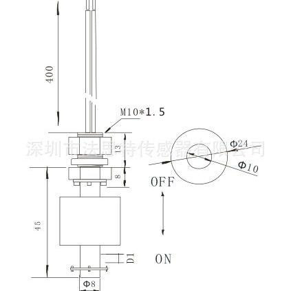 Chemical electroplating industry float water level switches withstand strong corrosion resistance Magnetic liquid level sensor FAST-45PVC