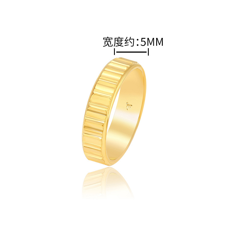 XUPING JEWELRY COOL STYLE KOREAN SUO RING NEW STRIPED RING I