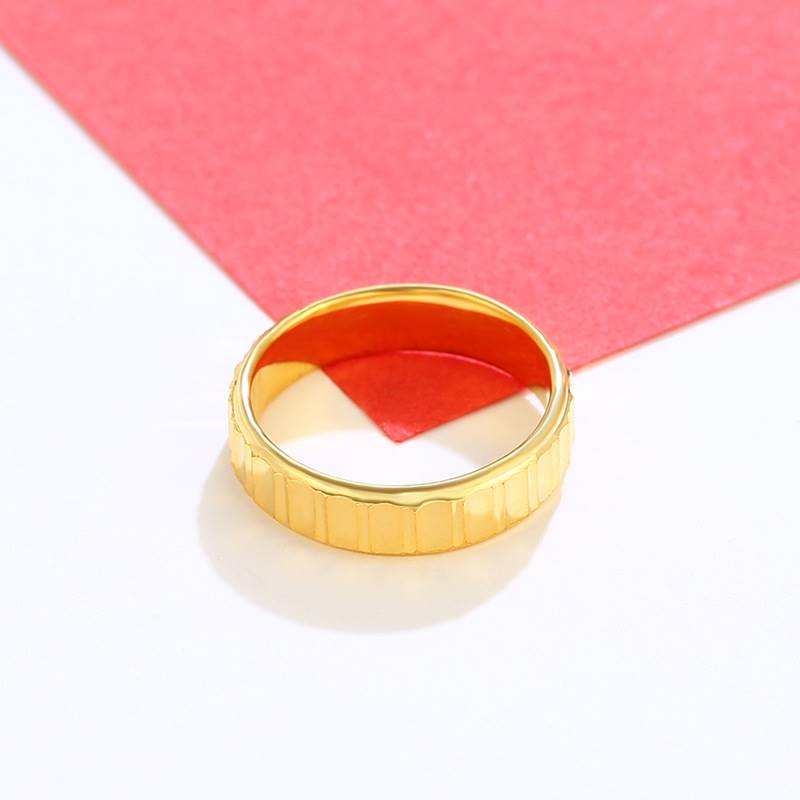 XUPING JEWELRY COOL STYLE KOREAN SUO RING NEW STRIPED RING I