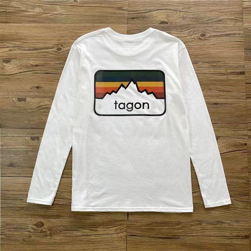 EUROPEAN GOODS ORIGINAL SINGLE AUTUMN AND WINTER LONG-SLEEVED CASUAL T-SHIRT MENS OUTDOOR SPORTS CREWNECK COTTON TOP TIDE