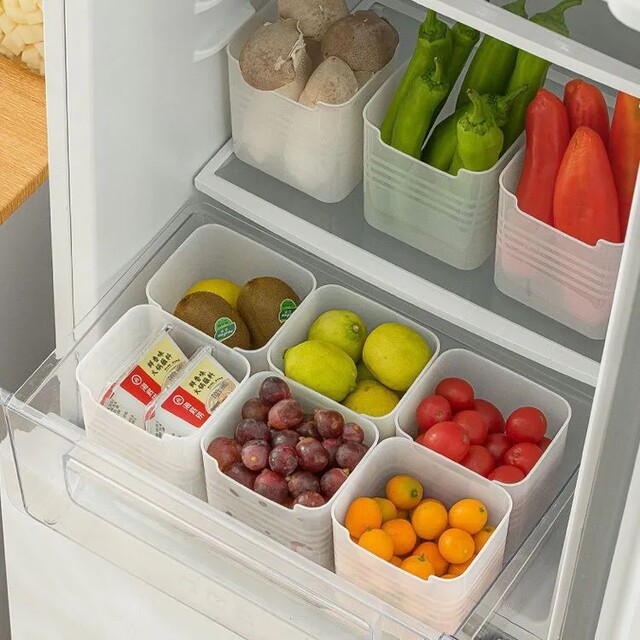Refrigerator side door storage box assembly and organization tool inside fresh-keeping food-grade side storage door upper box kitchen