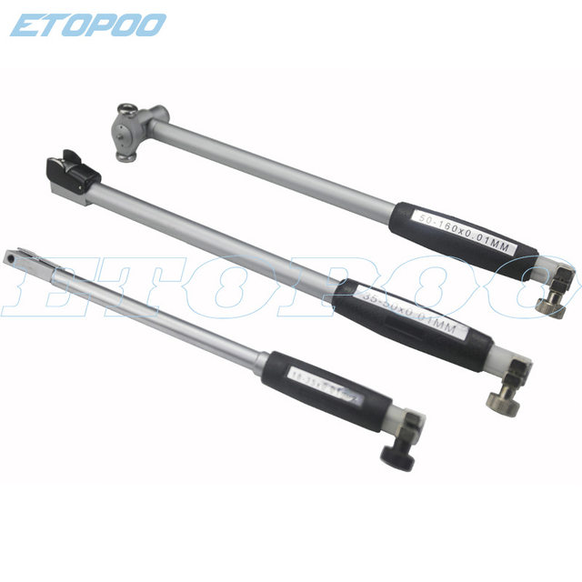 HUOTO Inner Diameter Dimension 18-35-50-160MM Cylinder Gauge Indicator Table Measuring Rod + Probe