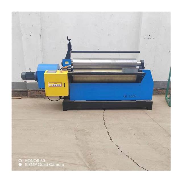 Fully automatic CNC multi-function four-roll rolling machine round rolling machine two-roll rubber shaft no straight edge rolling machine straight seam welding machine