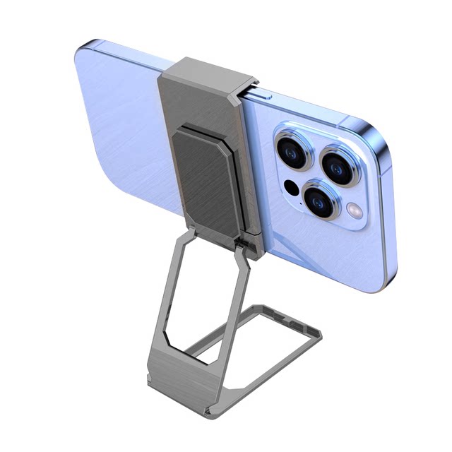 Lianyi alloy folding rotary mobile phone stand snap-on portable storage ring buckle back sticker metal lazy people watching drama office desktop internet celebrity live support rack multifunctional video brushing stable