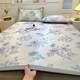 2025 new summer ice silk mat summer sheets high-end machine-washable air conditioner summer cool mat three-piece set
