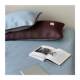 Italian hotel cooperation ice silk mat three-piece set striped European light luxury summer simple bed sheet ice mat