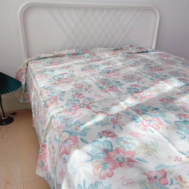 Summer cartoon children's cool ice silk single bed bamboo fiber soft cool mat sheets available in multiple colors 180230