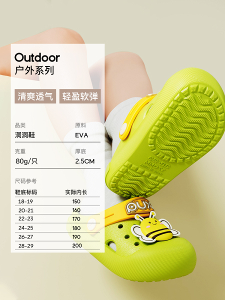 朴西2026洞洞鞋儿童男女夏季厚底增高踩屎感防滑拖鞋户外穿沙滩鞋 — 5