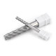 62-degree tungsten steel milling cutter 4-edge alloy end milling cutter lengthened flat bottom four-edged straight handle coated steel CNC tool