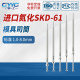 现货司筒进口氮化SKD61模具推管订做顶套管1*1.5*2*3*4*5*6*8*10