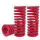 Mold spring rectangular spring red compression spring abrasive tool elastic yellow strong flat line compression spring small spring 6-8-60