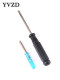 Cross-shaped screwdriver crystal transparent handle 2 inch screwdriver small screwdriver hardware tool 3/4MM