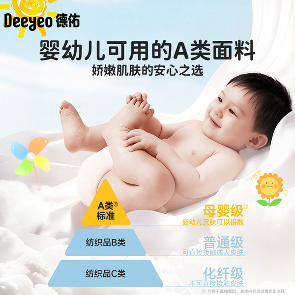 德佑儿童一次性内裤纯棉平角女童男童灭菌免洗日抛裤旅行四角短裤 — 3