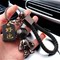 PERSONALITY LEATHER SAFE RICH CAR KEY PENDANT NET RED INS SPACE ASTRONAUT KEYCHAIN MALE AND FEMALE CREATIVITY
